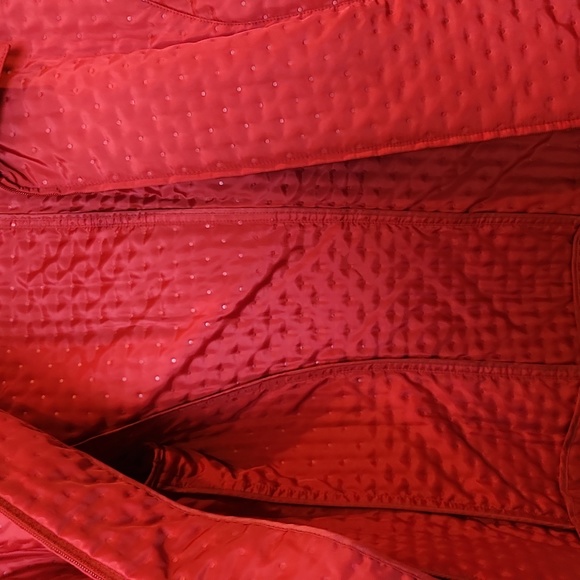 TALBOTS dotted full zip jacket. Size 8.  Beautiful  color. - Picture 7 of 9